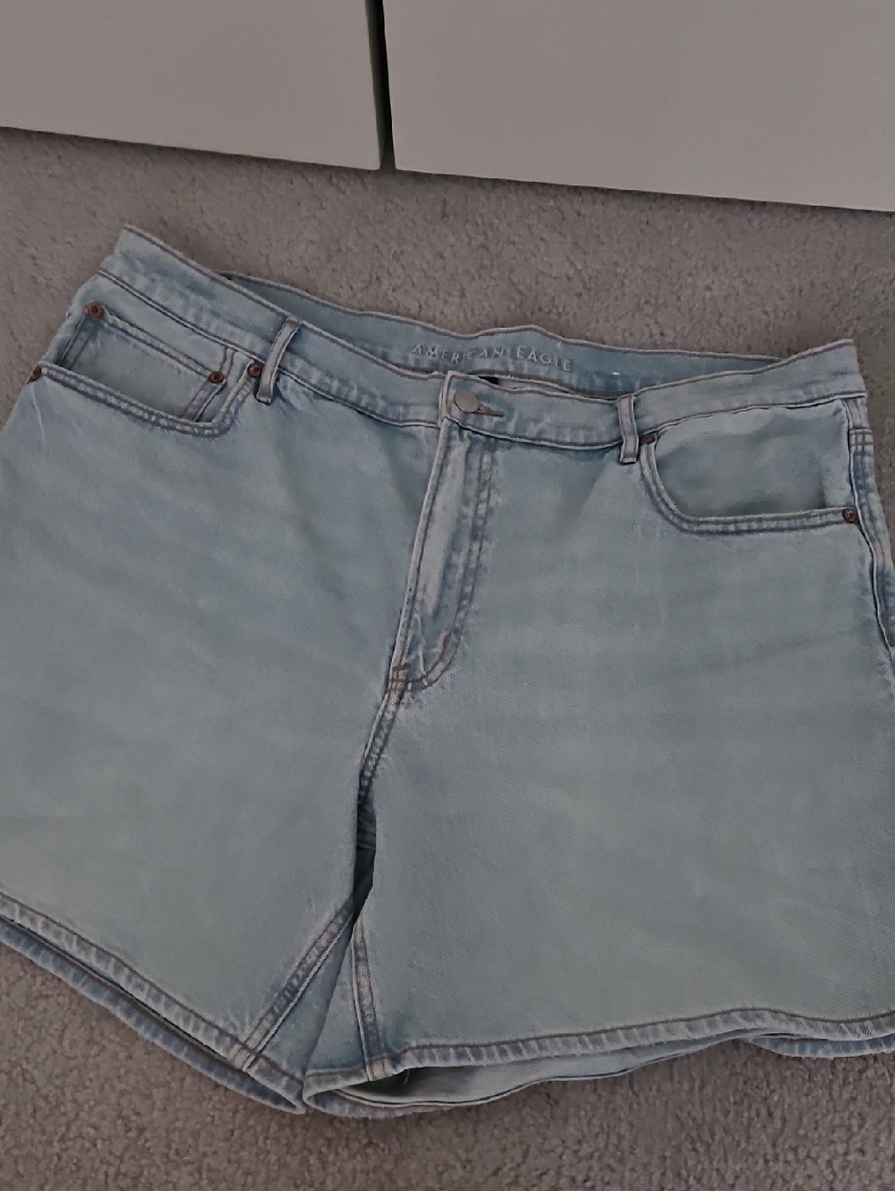 American Eagle Outfitters Light Blue Denim Jean Shorts